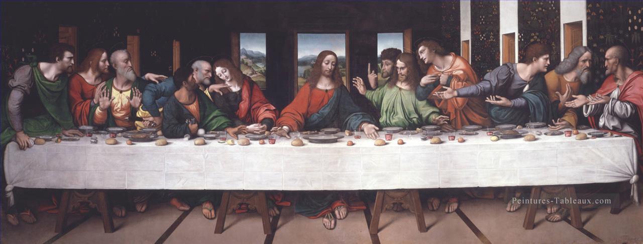 La Cène copie Léonard de Vinci Giampietrino Peintures à l'huile